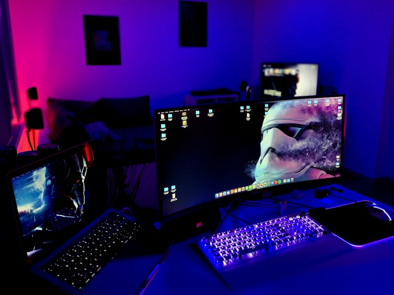 Video still of a reviewer at a cluttered desk